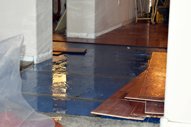 Professional Burst Pipe Cleanup technician working in Polkville, NC